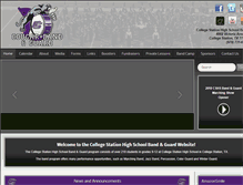 Tablet Screenshot of cshsbands.com